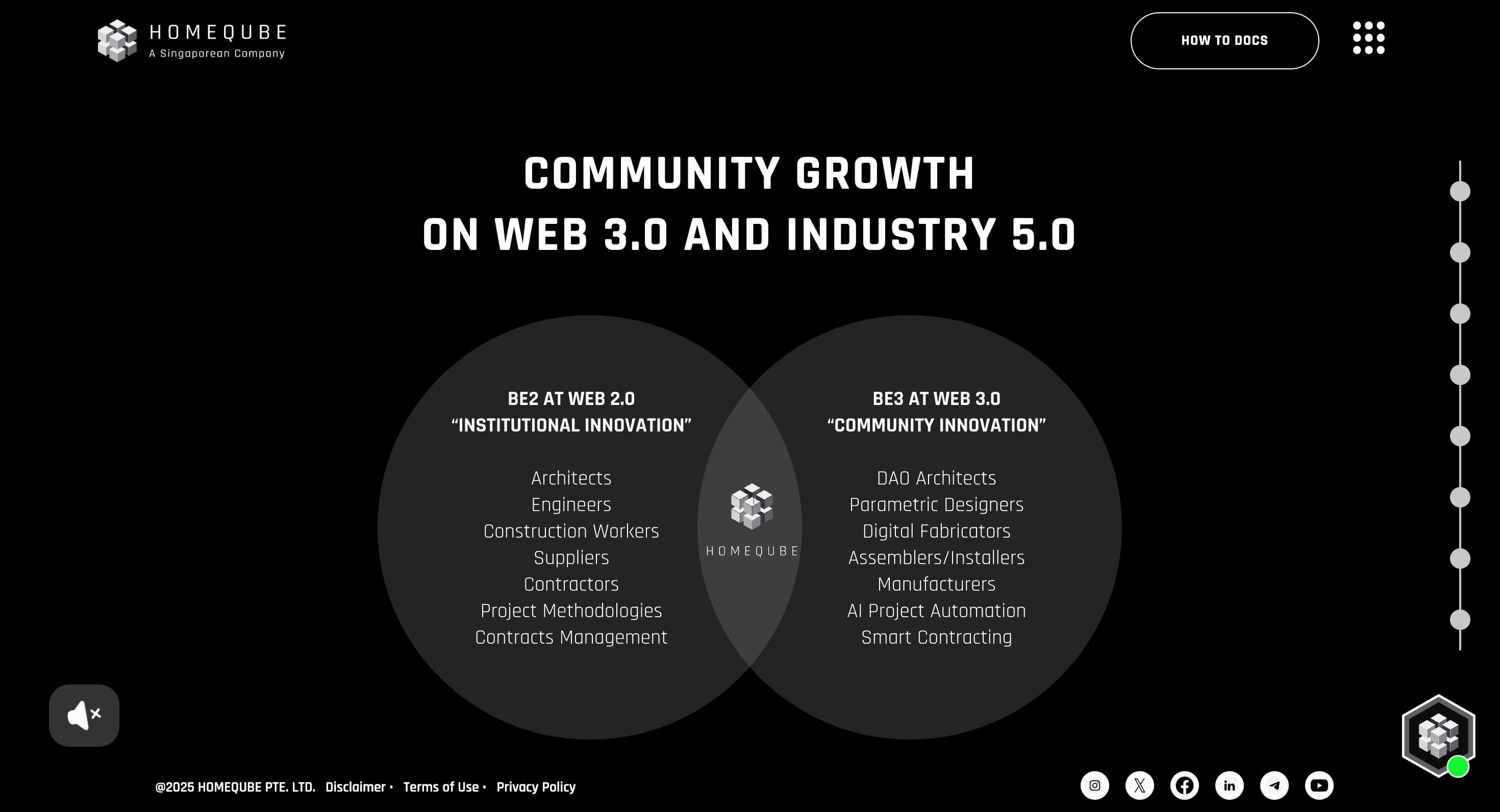 Homeqube mobile view - AI and blockchain powered platform that allows users to bid and build homes thru gamification.